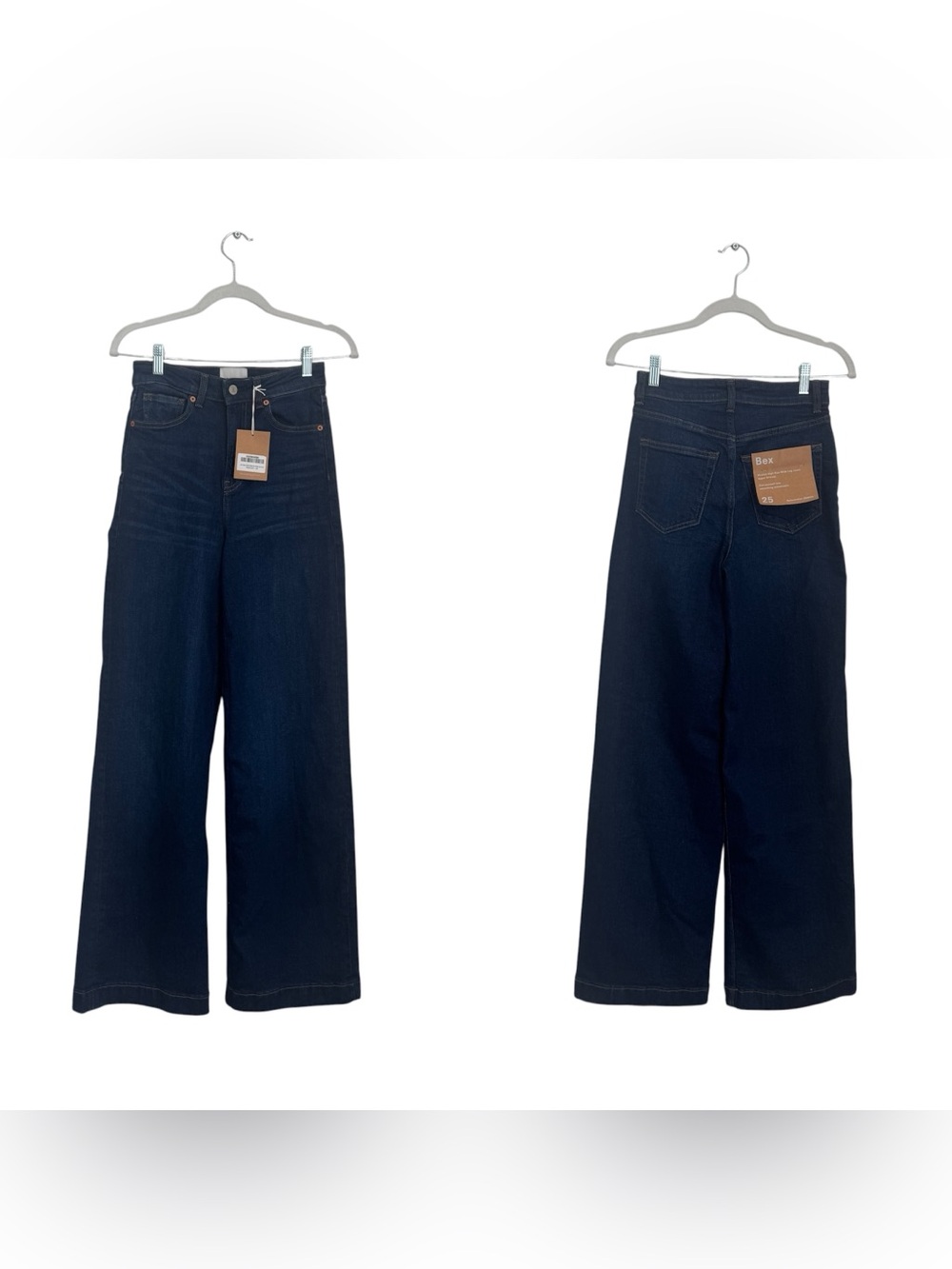 NWT Reformation Bex Super Stretch High Rise Wide Leg Jeans in “Wheeler” - Picture 10 of 15